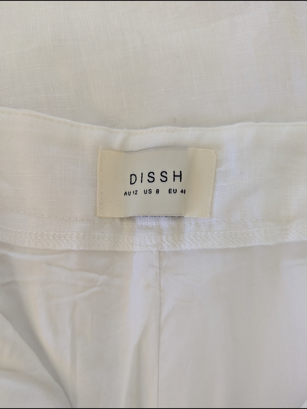 DISSH 100% Linen Wide-Leg Tailored Pants - Picture 6 of 7